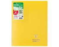 Cahier piqué Koverbook 24x32 cm 96 pages grands carreaux couverture polypropylène opaque 100% recyclé - Jaune