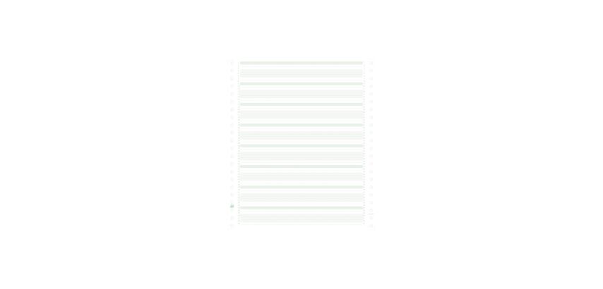 "2000 feuilles de listing zoné vert 240x11"" 1pli Bandes Caroll Non Détachables 60g" - Vert
