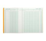 Piqûre 32x25 Journal de caisse ou banque 9 débit - 4 crédit 33 lignes 80 pages - Couleurs assorties