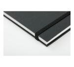 Dubbelzijdige lay-out platliggende schetsboek 25V A4 220g - Zwart