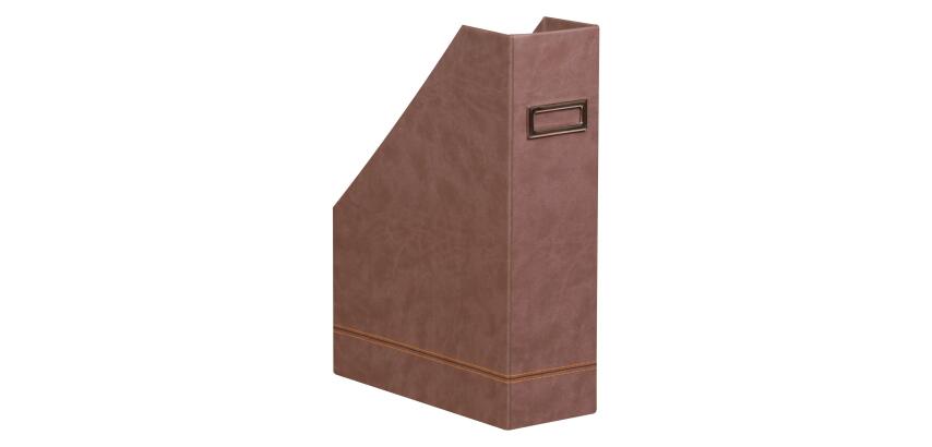 Rhodiarama Porte-revues, en similicuir, 10 x 25 x 31 cm