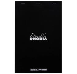 Stapled notepad 'dotPad', A4, dotted, black