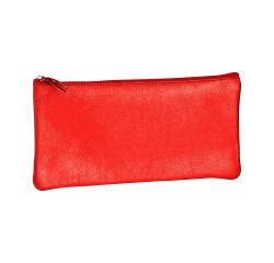 CUIRISÉ - Trousse plate 11x22 cm - Rouge