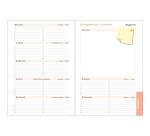 Agenda de bureau Lady 20 Eden 15 x 21 cm Semainier Janvier à Décembre 2027 - Couleurs assorties
