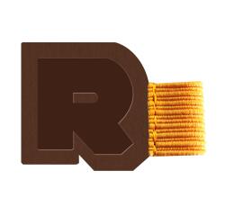 Rhodiarama porte-stylo autoadhésif 4x3 cm pour blocs carnets et agendas - Bronze