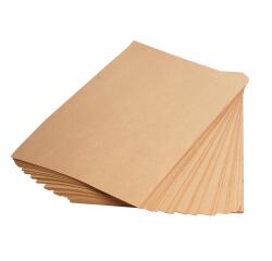 Braunes Kraftpapier, Ries, gerippt, 70x100 cm, 25 Bogen 120g