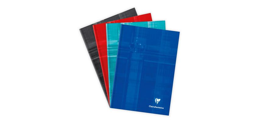 Carnet brochure rembordée rigide A5 192 pages ligné - Assortis