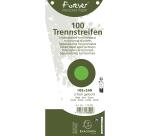 Packung mit 100 Trennstreifen, trapezförmig, 2-fach gelocht, Recyclingkarton 180g, 105x240mm