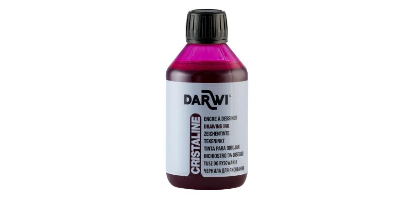 DARWI Zeichentinte, Flasche 250ml, Magenta - Magenta|
