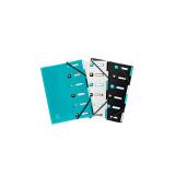 Trieur extensible 6 positions PP recyclé Titane - Couleurs assorties