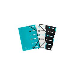 Exacompta Titane Expandable Sorter, 6 Sections, Recycled PP - Assorted colours