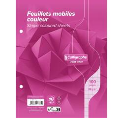 Clairefontaine Loose-Leaf Sheets, Ligne 7000, Seyes, 17x22cm 80g, 50 Sheets