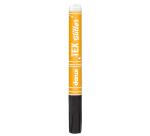 DARWI Textielverf marker met glitter, punt van van 2 mm, inhoud 6 ml, zwart - Zwart