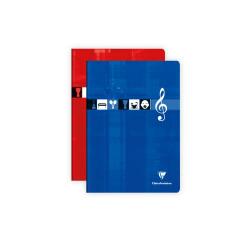 Cahier Musique & Chant piqué A4 48 pages grands carreaux Couleur aléatoire - Assortis