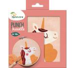 Punch Needle, Einhorn - Rosa