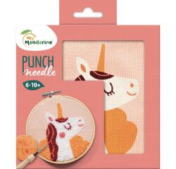 Punch Needle, Eenhoorn - Roze