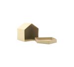 Boîte maisonnette 7x9x9cm - Kraft
