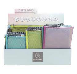 Exacompta EVA Pop 'N Co Zipped Pockets Display of 36 - Assorted colours