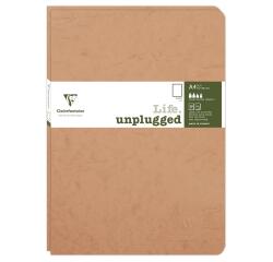 Set de 2 carnets piqués Age Bag A4 96 pages uni - Tabac
