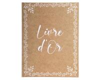 Livre d'or 100 pages tranche or - Format 27x22cm - KRAFT