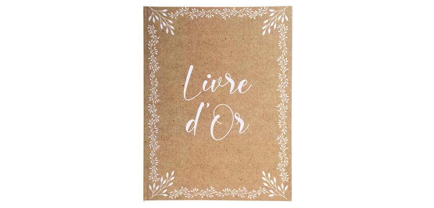 Exacompta Kraft 'Livre D'or' Guest Book (French Cover) - Design