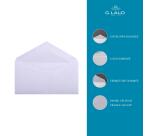 20 enveloppes DL (110x220mm) Vélin doublées gommées - extra blanc
