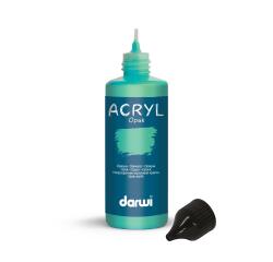 DARWI Acrylfarbe opak, Flasche 80ml, Smaragdgrün - Vert émeraude