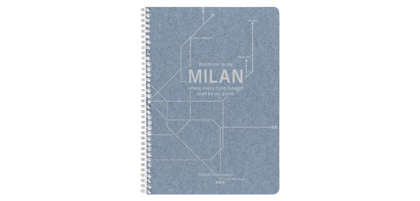 Jeans métro, Cahier reliure intégrale A4 - 21 x 29,7 cm, 148 pages, Ligné + marge, ass. - Bleu jeans