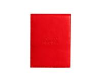 Rhodiarama porte-bloc avec porte-crayon + bloc N°12 ligné - Coquelicot