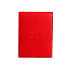 Rhodiarama porte-bloc avec porte-crayon + bloc N°12 ligné - Coquelicot