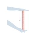 Papier 80g, Tiny Rolls 5x0,35m, Coeurs - Rose