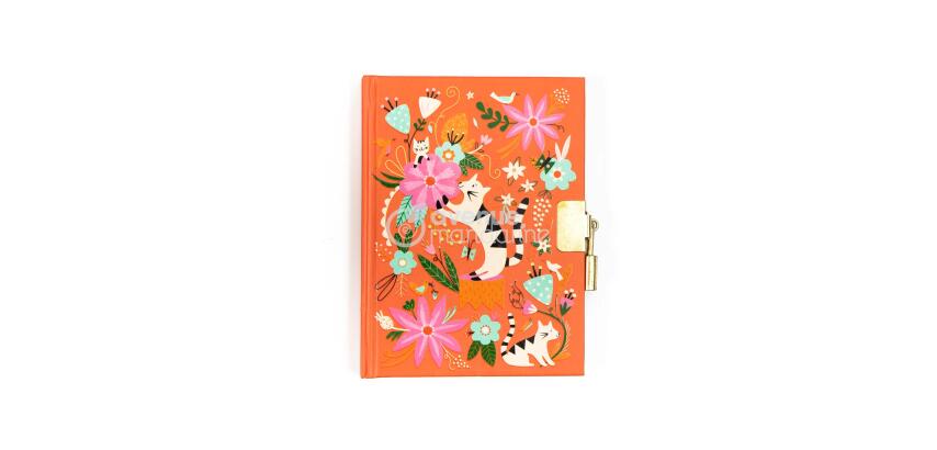 Diary, Cats and flowers - Multicolour