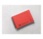 Revision Cards Europa carnet reliure intégrale 15,2x10,2cm 50 feuilles ligné papier 170 g - Rouge