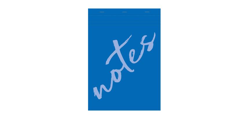 Calligraphe Note Pad, A4 Squared - Light Blue