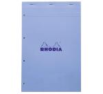 Rhodia bloc agrafé COULEURS N°20 5/5 80 feuillets microperforés et perforés 4 trous, couvertures assorties - Assortis
