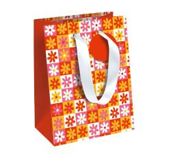Sunny Flowers sac moyen 21,5x10,2x25,3cm - Orange