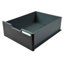 EcoBlack MODULODOC Recycled Jumbo Drawer with Black Panel - Black