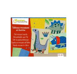 Boîte créative, Tableaux mosaïques en feutrine - Multicolore