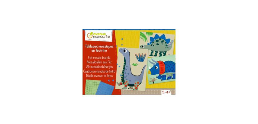 Boîte créative, Tableaux mosaïques en feutrine - Multicolore