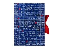 Le Mur des Je t'aime, Carnet rembordé rigide A5 14,8x21 cm, 144 pages, ligné, fermeture avec ruban