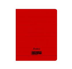 Cahier d'écriture piqué 8000 POLYPRO 17x22 cm 32 pages DL 3mm IV 90 g - Rouge