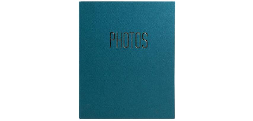 Album photo classeur 60 pages noires OfficeByMe - Bleu canard