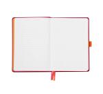 Rhodiarama Goalbook rembordé rigide A5 240 pages dot papier blanc 90g - Framboise