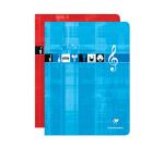 Cahier Musique & Chant piqué 24x32cm 48 pages grands carreaux Couleur aléatoire - Assortis