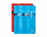 Cahier Musique & Chant piqué 24x32cm 48 pages grands carreaux Couleur aléatoire - Assortis
