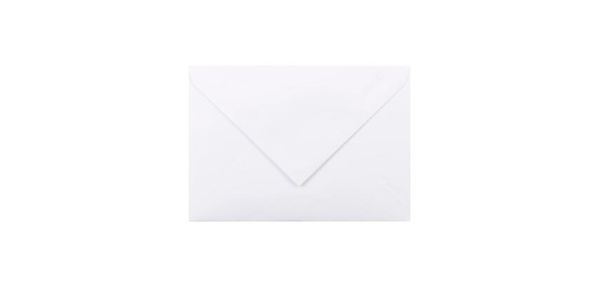 25 enveloppes C6 (114x162mm) Vergé de France doublées gommées