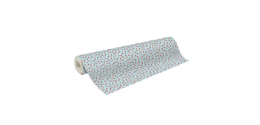 Papier 80g, Tiny 50x0,35m, Père Noël - Bleu