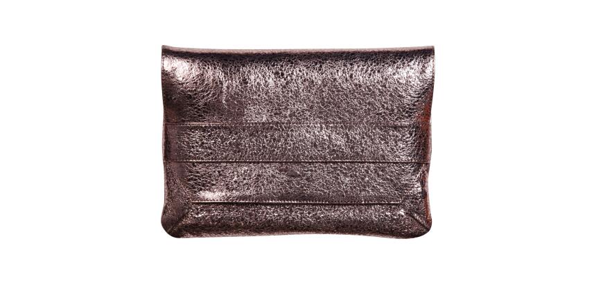 CÉLESTE CUIR Pochette à rabat 26x18 cm Lazer Alba