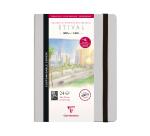 Etival Aquarelle carnet cousu 24F 21x16cm 300g grain fin (papier buvard) - Gris