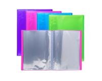 Protège-documents en polypropylène semi rigide IDERAMA PP 120 vues - A4 - Couleurs assorties